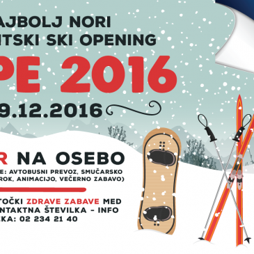 Študentski ski opening – Kope, 19.12.