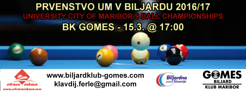 Prvenstvo Univerzitetnega mesta Maribor v biljardu