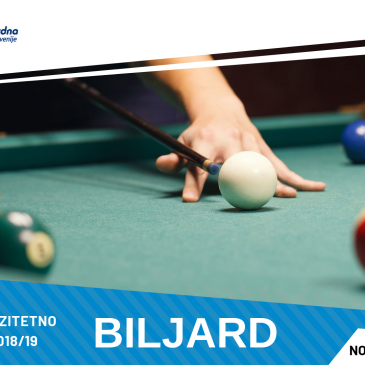 DUP v biljardu za leto 2018/19