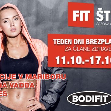 TEDEN BREZPLAČNE VADBE v BODIFIT centrih