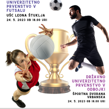 DUP v futsalu in odbojki 2022/23 bo v Mariboru!