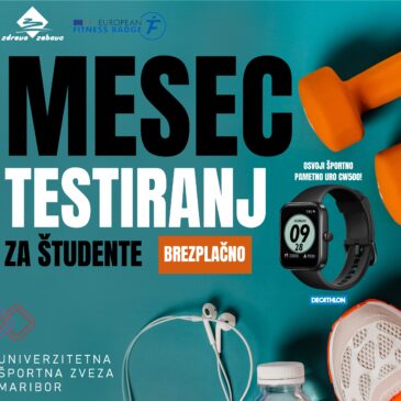 MESEC BREZPLAČNIH TESTIRANJ ZA ŠTUDENTE
