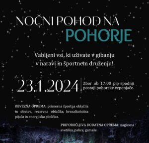 Nočni pohod na Pohorje