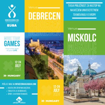 Evropske univerzitetne igre 2024 so bile za študente UM uspešne!