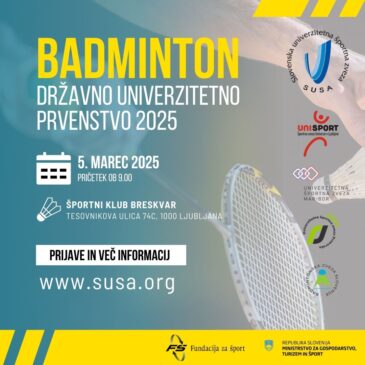 DUP v BADMINTONU bo 5. marca  2025!