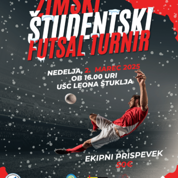Prijave za futsal turnir so ODPRTE!